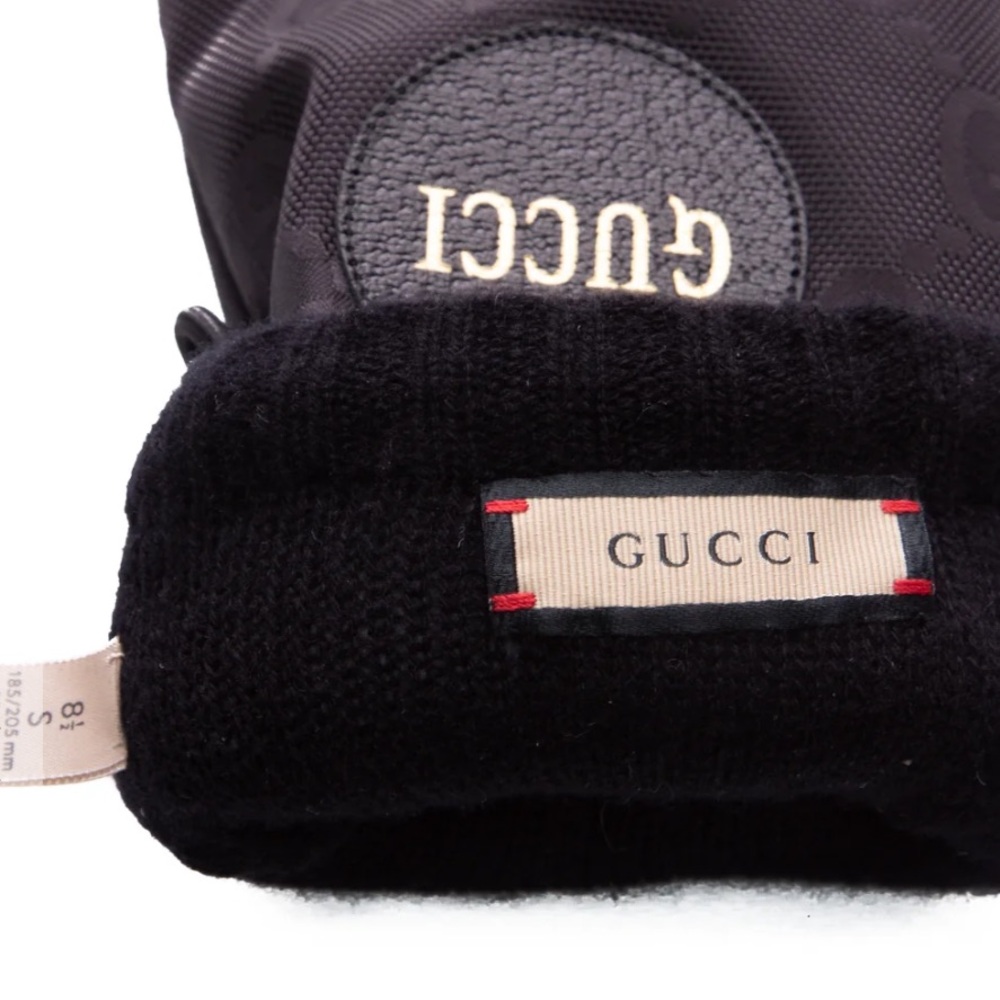 Gucci off the grid cashmere leather lined gloves - size 8.5 small- NWT - Picture 7 of 8